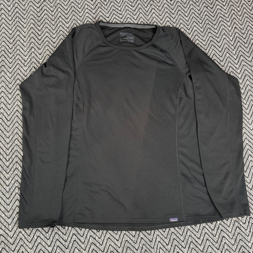 Patagonia Mid-Weight Capilene Black Women’s Baselayer Long Sleeve Shirt